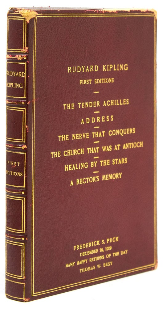 [Collection of 6 first American copyright editions, comprising:] A Rector's Memory, The Nerve that Conquers, Healing by the Stars, The Church That was at Antioch, Address at Milner Court, The Tender Achilles