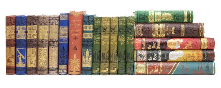 Collection of 18 works of Juvenile Literature given to Junius Spencer Morgan, nephew of financier J.P. Morgan
