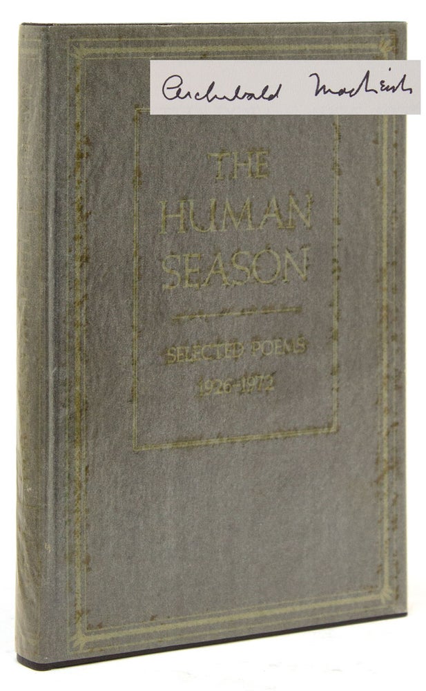 The Human Season. Selected Poems 1926-1972