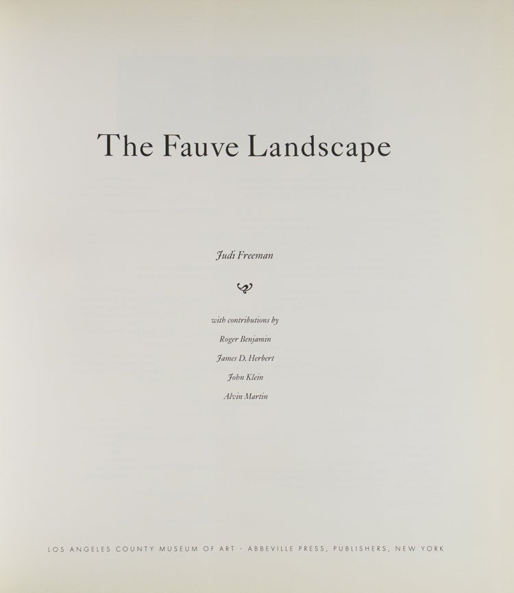 The Fauve Landscape