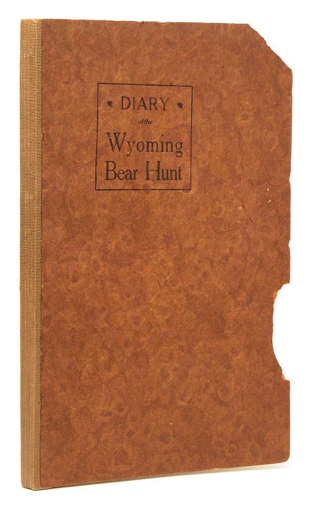 Item #311401 Diary of the Wyoming Bear Hunt. Joseph McAleenan.