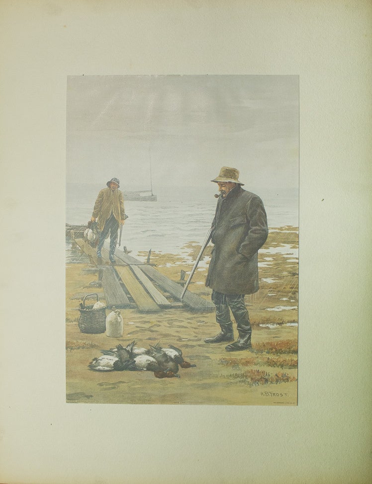 The Day's Shooting. Six Pictures Reproduced in Full Colors. Subjects: Gun Shy; Good Luck; Bad Luck; Ordered Off; Smoking Him Out; "We've Got Him"