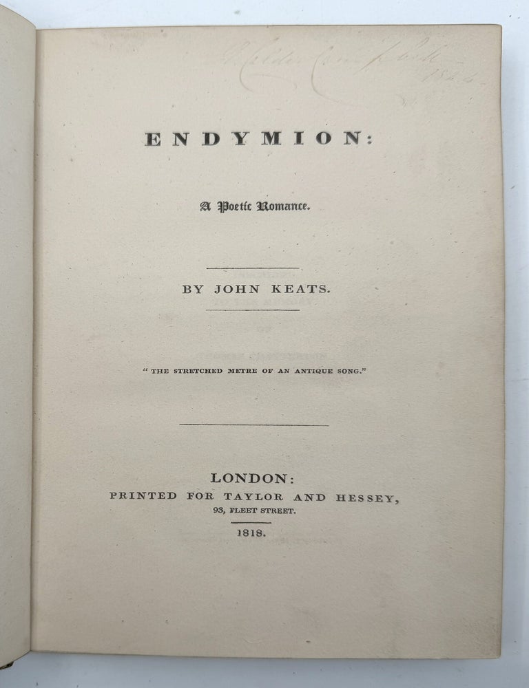 Endymion: A Poetic Romance