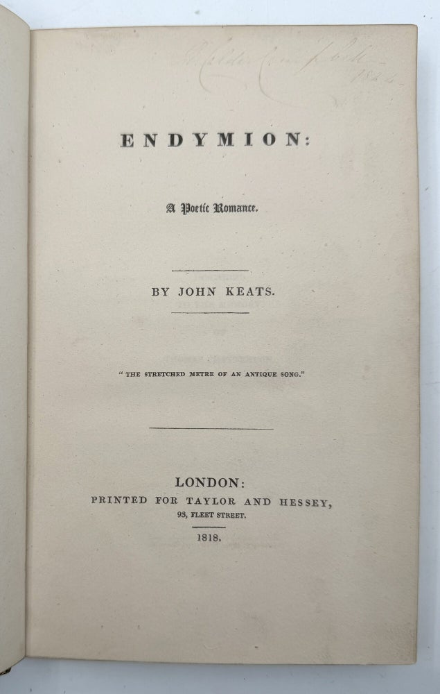 Endymion: A Poetic Romance