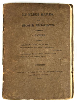 Item #311730 English Bards and Scotch Reviewers. A Satire. Lord Byron, George Gordon