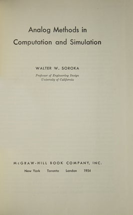 Analog Methods in Computation and simulation