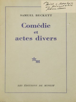 Item #311798 Comédie et actes divers. Samuel Beckett