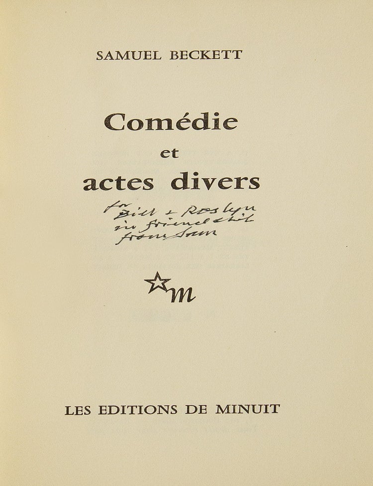 Comédie et actes divers