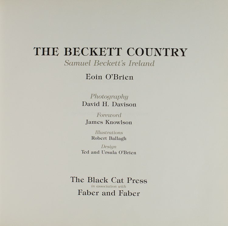 The Beckett Country. Samuel Beckett's Ireland