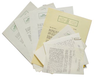 Item #311918 2 autograph letters signed, 4 typed letters signed, and 1 typed letter, to William...