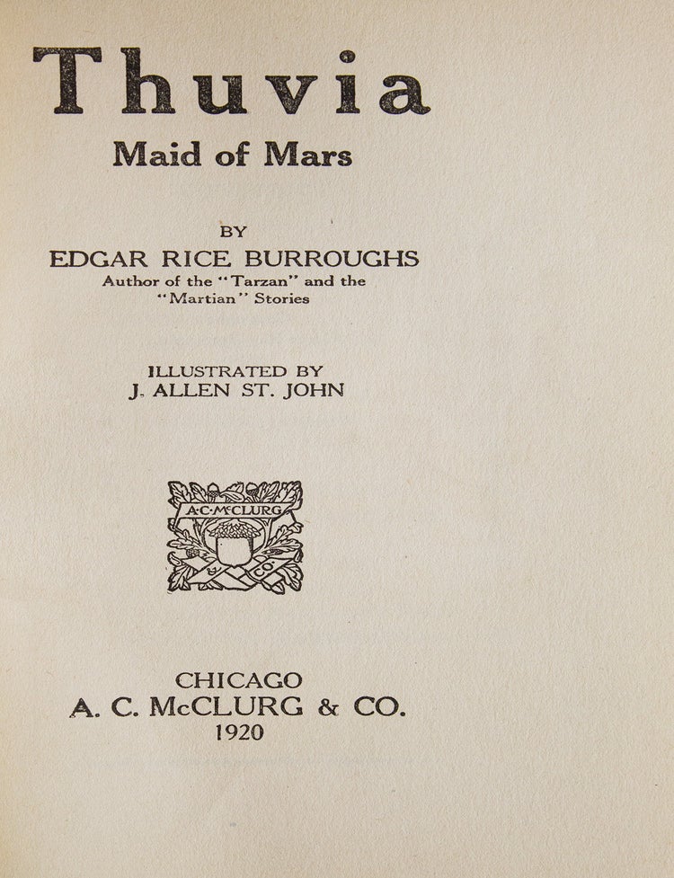 Thuvia. Maid of Mars