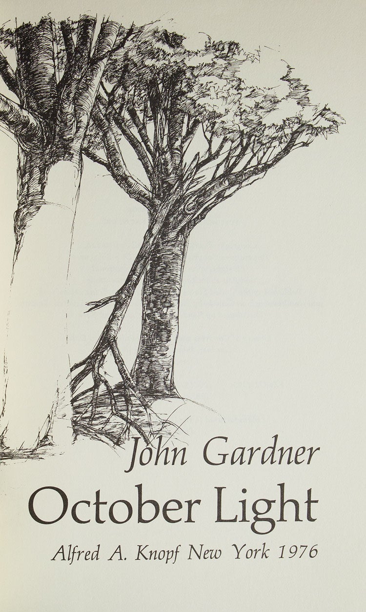October Light by John Gardner on James Cummins Bookseller