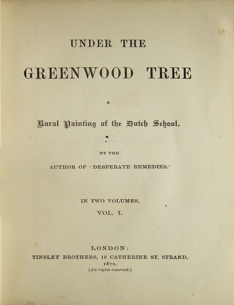 Under the Greenwood Tree. A Rural Painting of the Dutch Tree