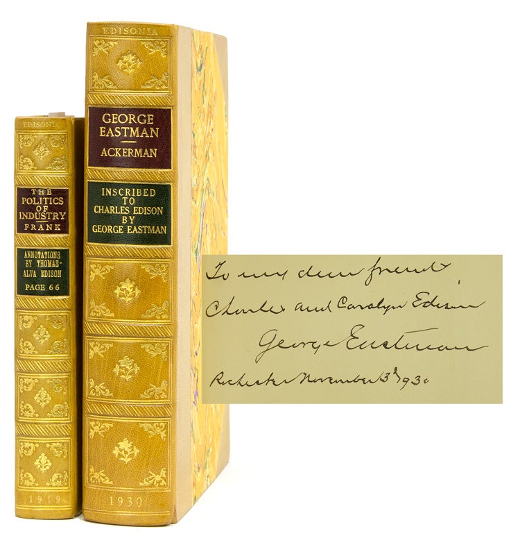 Collection of 49 volumes all belonging to various members of the Edison family