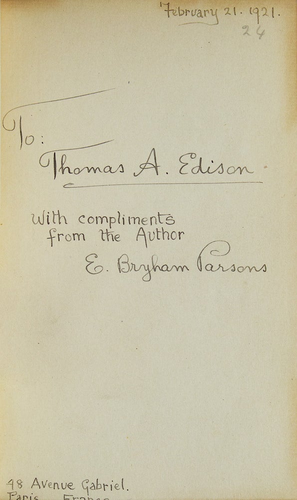 Collection of 49 volumes all belonging to various members of the Edison family