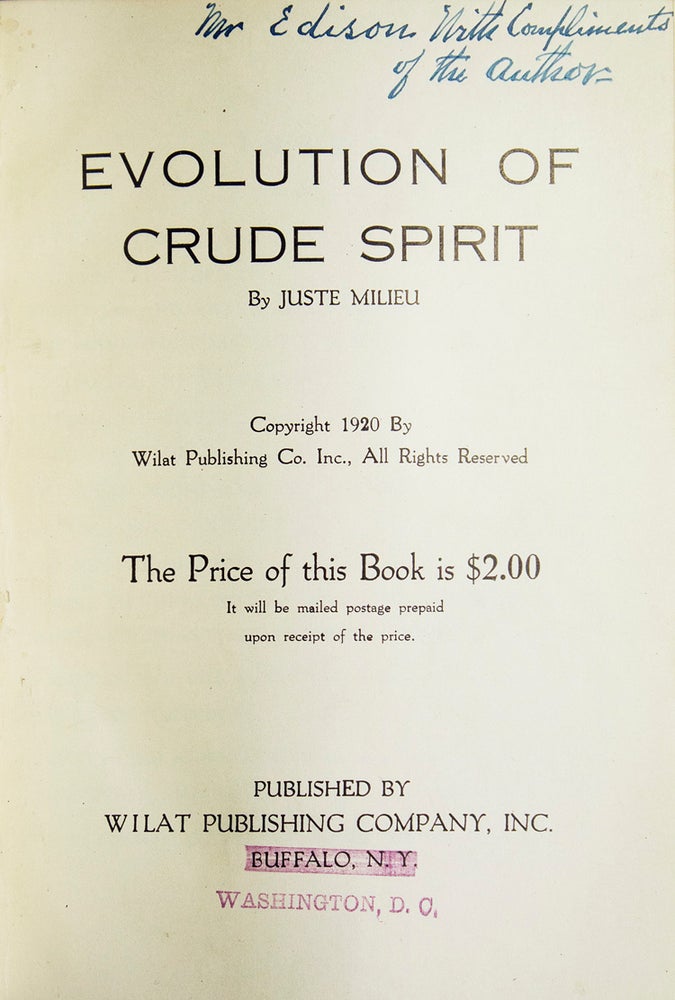 Evolution of Crude Spirit