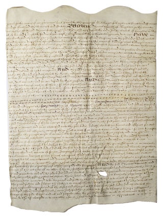 Indenture in English between Thomas Taworth of Mappleton, Anne his wife ...