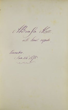 Autograph album with photographs and inscriptions of Albany Law School Class of 1860 and faculty