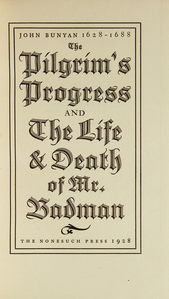 The Pilgrim's Progress and The Life and Death of Mr. Badman