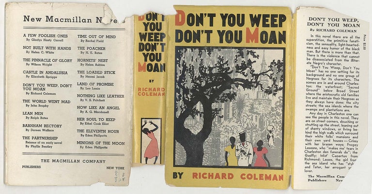 Item #31411 Don't You Weep ... Don't You Moan. Richard Coleman.