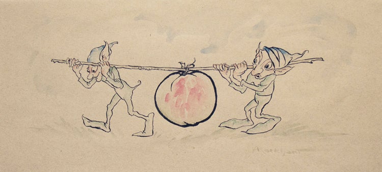 Item #314216 Drawing from Eden Philpott's Dish of Apples. Arthur Rackham.