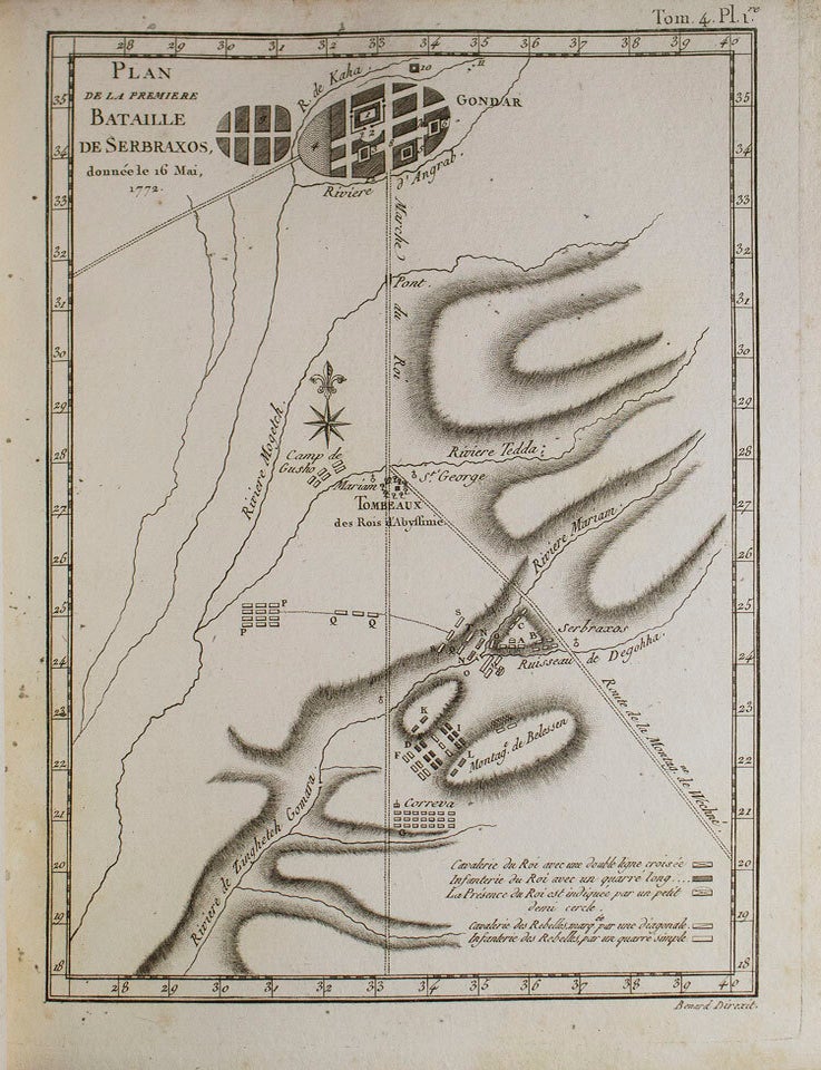 Voyage en Nubie et en Abyssinie, entrepris pour d&eacute;couvrir les sources du Nil, pendant les ann&eacute;es 1768, 1769, 1770, 1771, 1772 & 1773. Par M. James Bruce. Traduit de l'Anglois, par M. Castera