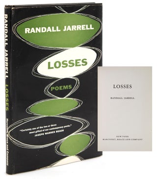 Item #314263 Losses. Poems. Randall Jarrell