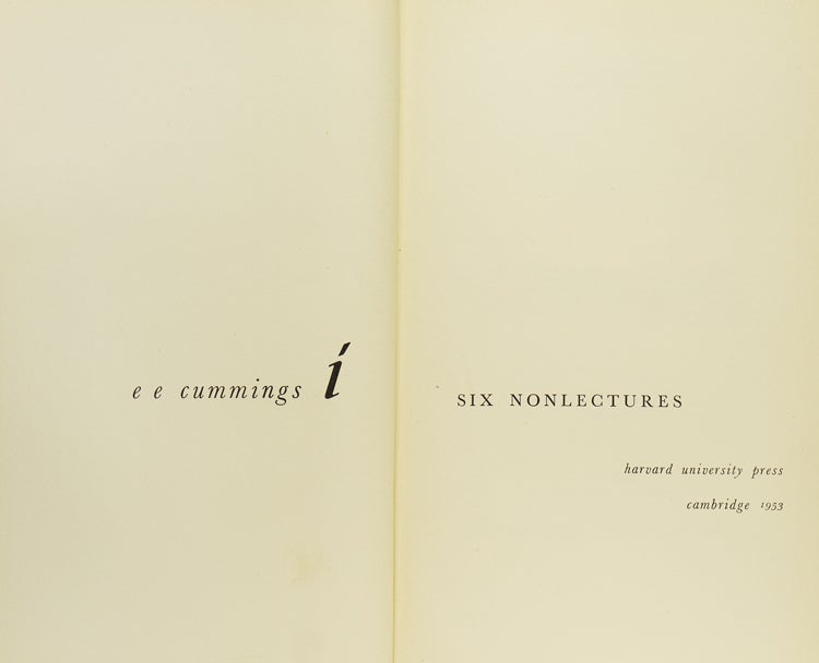 i: Six Nonlectures