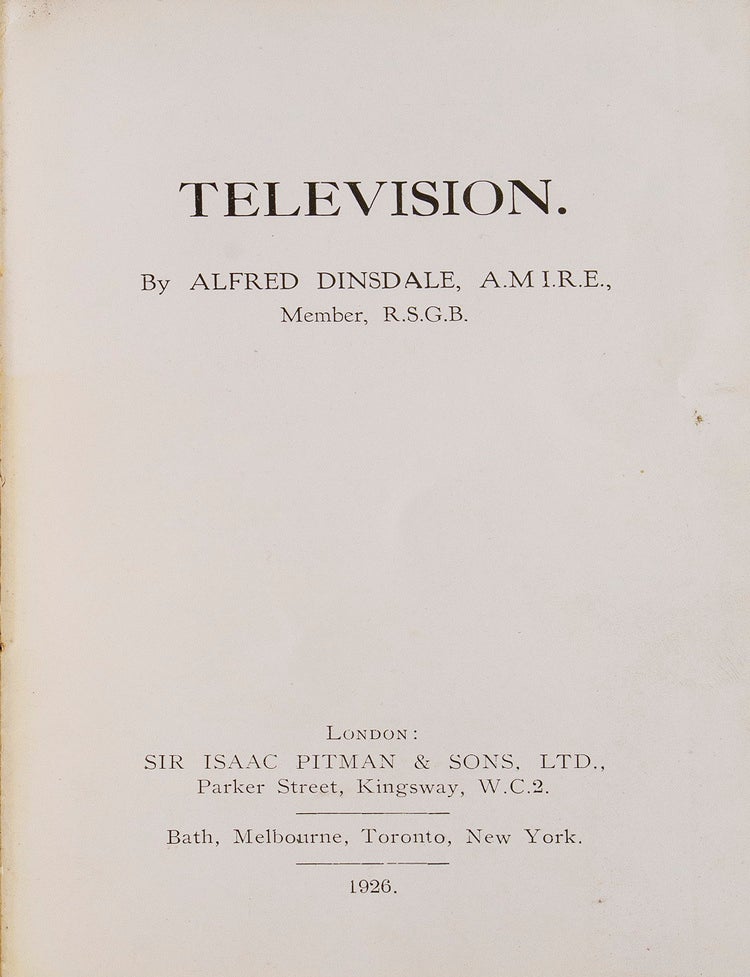 Television. Seeing by Wireless