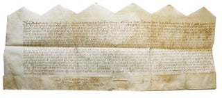 Item #314593 Manuscript indenture from the reign of Queen Elizabeth I of England between Thomas...