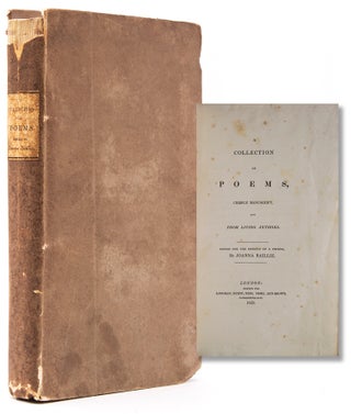 Item #315058 A Collection of Poems, Chiefly Manuscript, and from Living Authors. Joanna Baillie,...