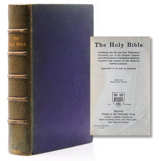 Item #315071 The Holy Bible containing the Old and New Testament...Authorized King James Version