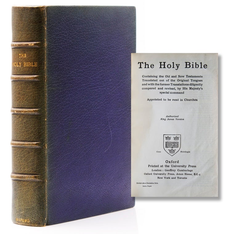 The Holy Bible containing the Old and New Testament...Authorized King James Version