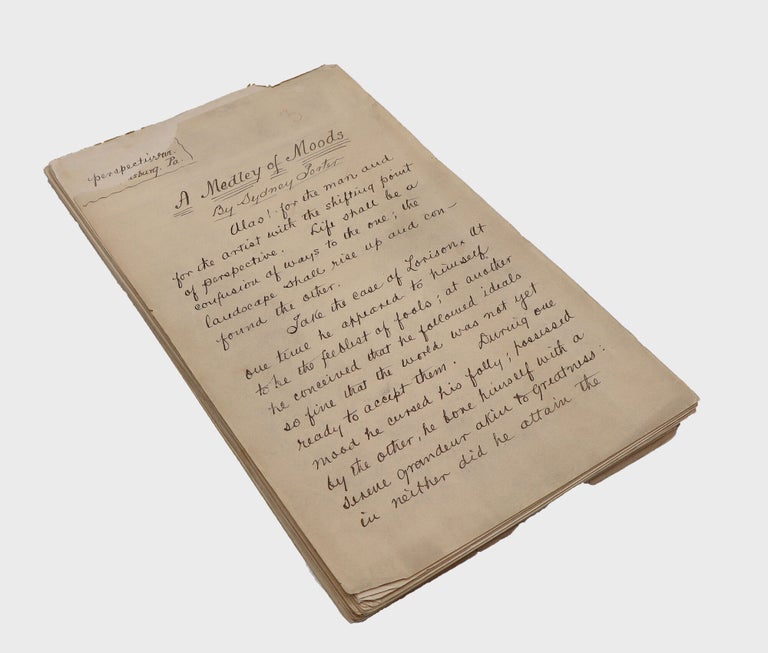 A Medley of Moods. Author’s Autograph Manuscript, signed on the first leaf: “By Sydney Porter”