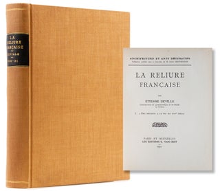 Item #315172 La Reliure Française. Étienne Deville