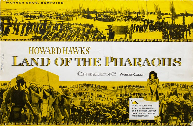 Exhibitor's campaign manual for Howard Hawks' Land of the Pharaohs