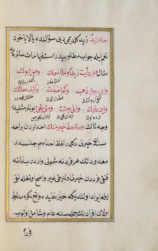 [Persian Grammatical Manuscript] [Al-Marfu‘at]