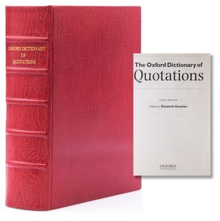 Item #315485 The Oxford Dictionary of Quotations. Elizabeth Knowles