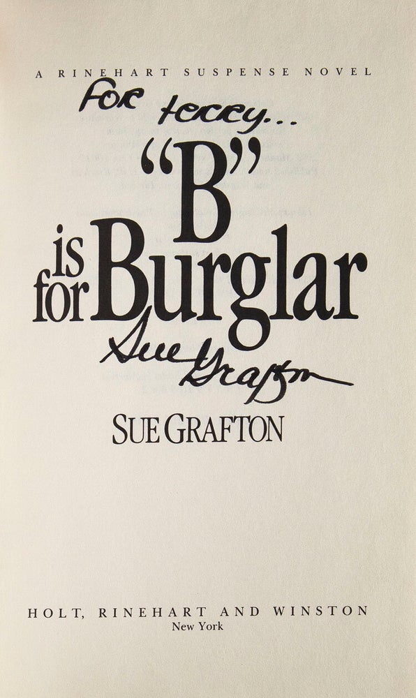"B" is for Burglar