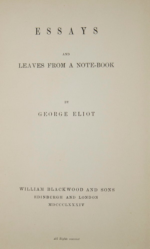 Collection of first editions of her major works, uniformly bound