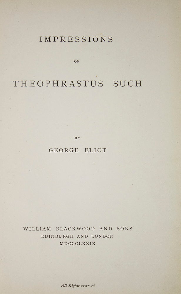 Collection of first editions of her major works, uniformly bound