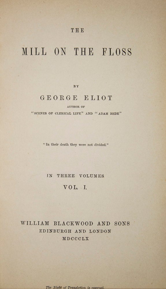 Collection of first editions of her major works, uniformly bound