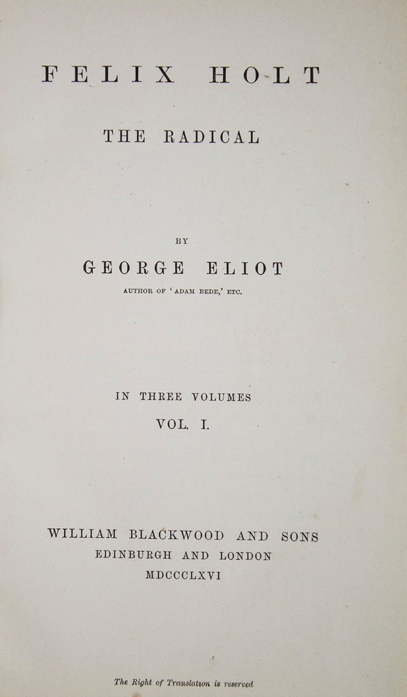 Collection of first editions of her major works, uniformly bound