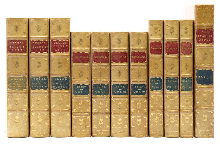 Collection of first editions of her major works, uniformly bound