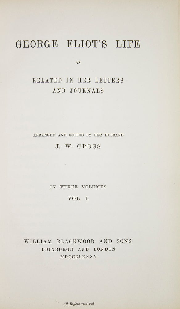 Collection of first editions of her major works, uniformly bound