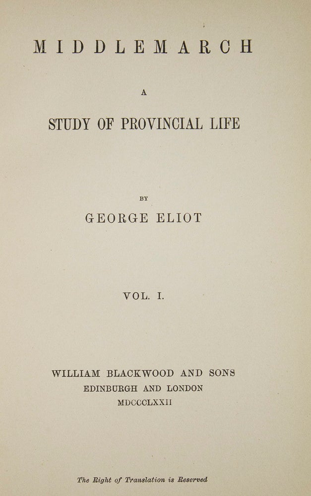 Collection of first editions of her major works, uniformly bound