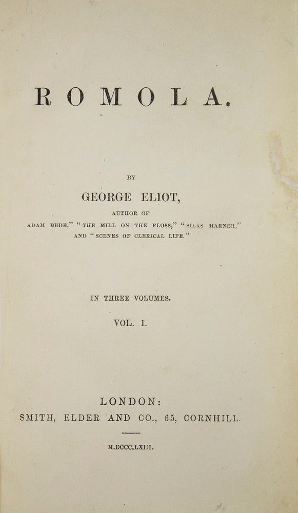 Collection of first editions of her major works, uniformly bound