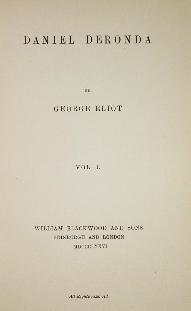 Collection of first editions of her major works, uniformly bound