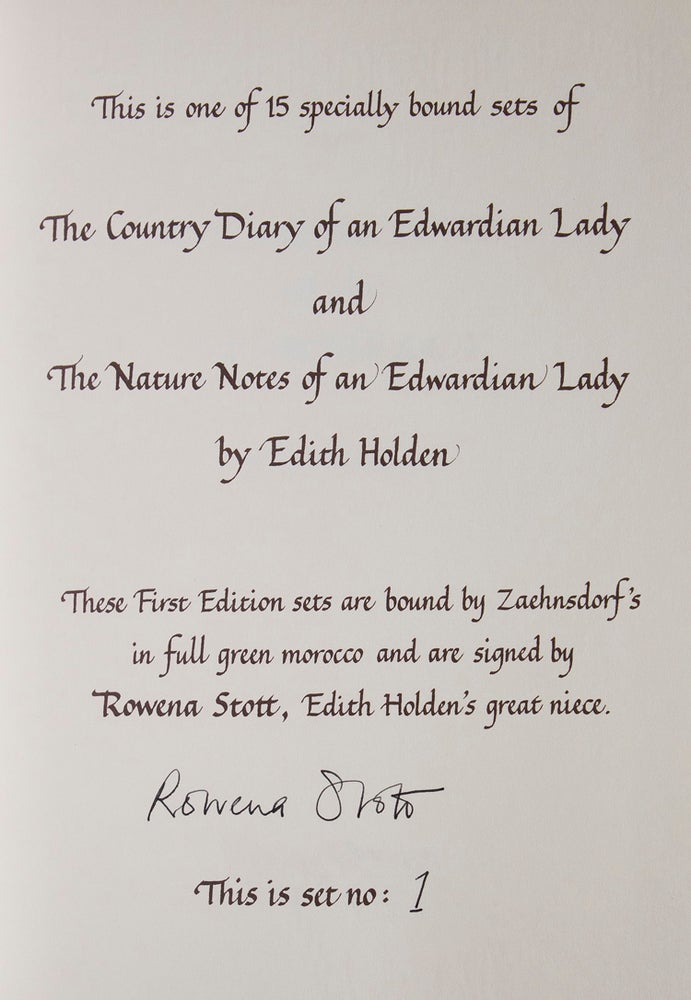 The Nature Notes of an Edwardian Lady, and the Country Diary of an Edwardian Lady