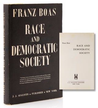 Item #315565 Race and Democatric Society. Franz Boas